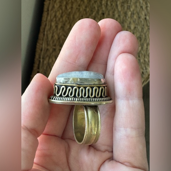 Rainbow Moonstone Ring - Picture 7 of 7